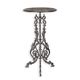 A CAST IRON PLANT TABLE - ANTIQUE SILVER