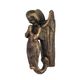 A CAST IRON PRAYING ANGEL DOOR KNOCKER