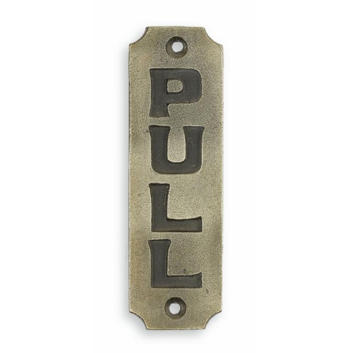 A Cast Iron Pull" Plaque"
