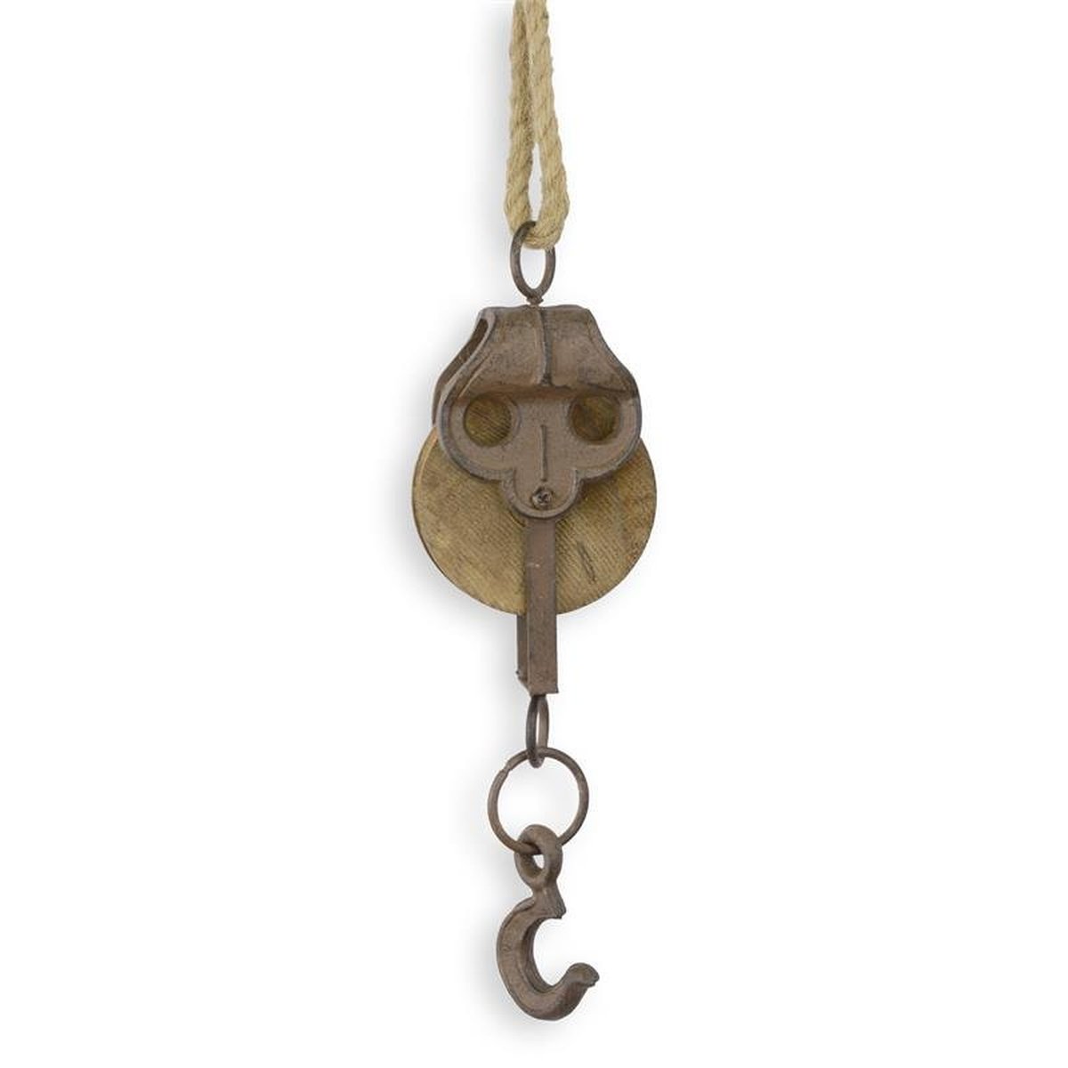 A Cast Iron Pulley on Rope