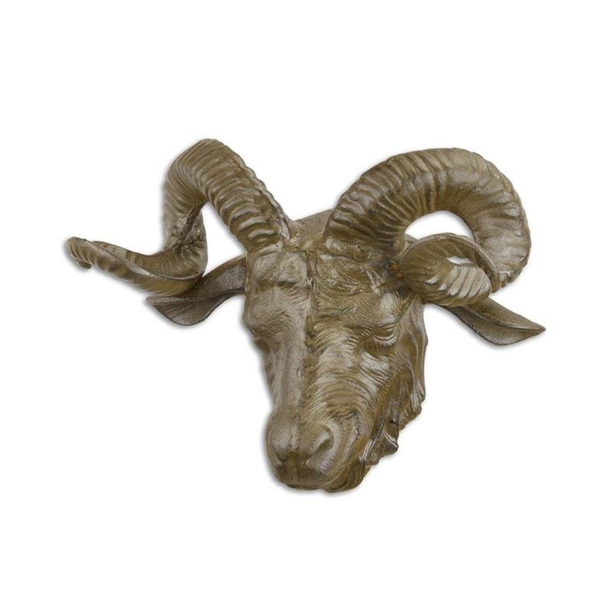 A Cast Iron Ram Head