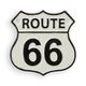 A CAST IRON ROUTE 66" PLAQUE"