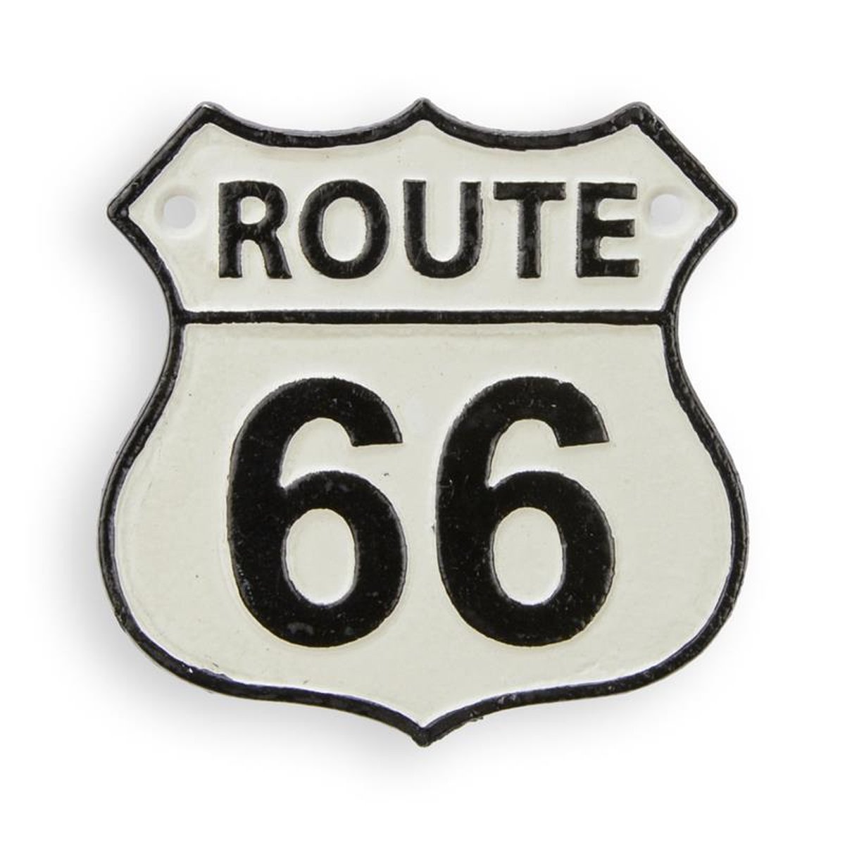 A CAST IRON ROUTE 66" PLAQUE"