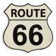 A CAST IRON ROUTE 66" PLAQUE"