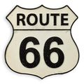 A CAST IRON ROUTE 66" PLAQUE"
