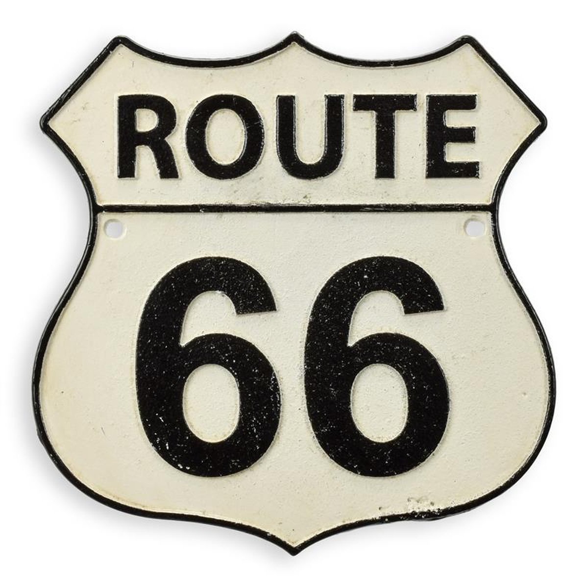 A CAST IRON ROUTE 66" PLAQUE"