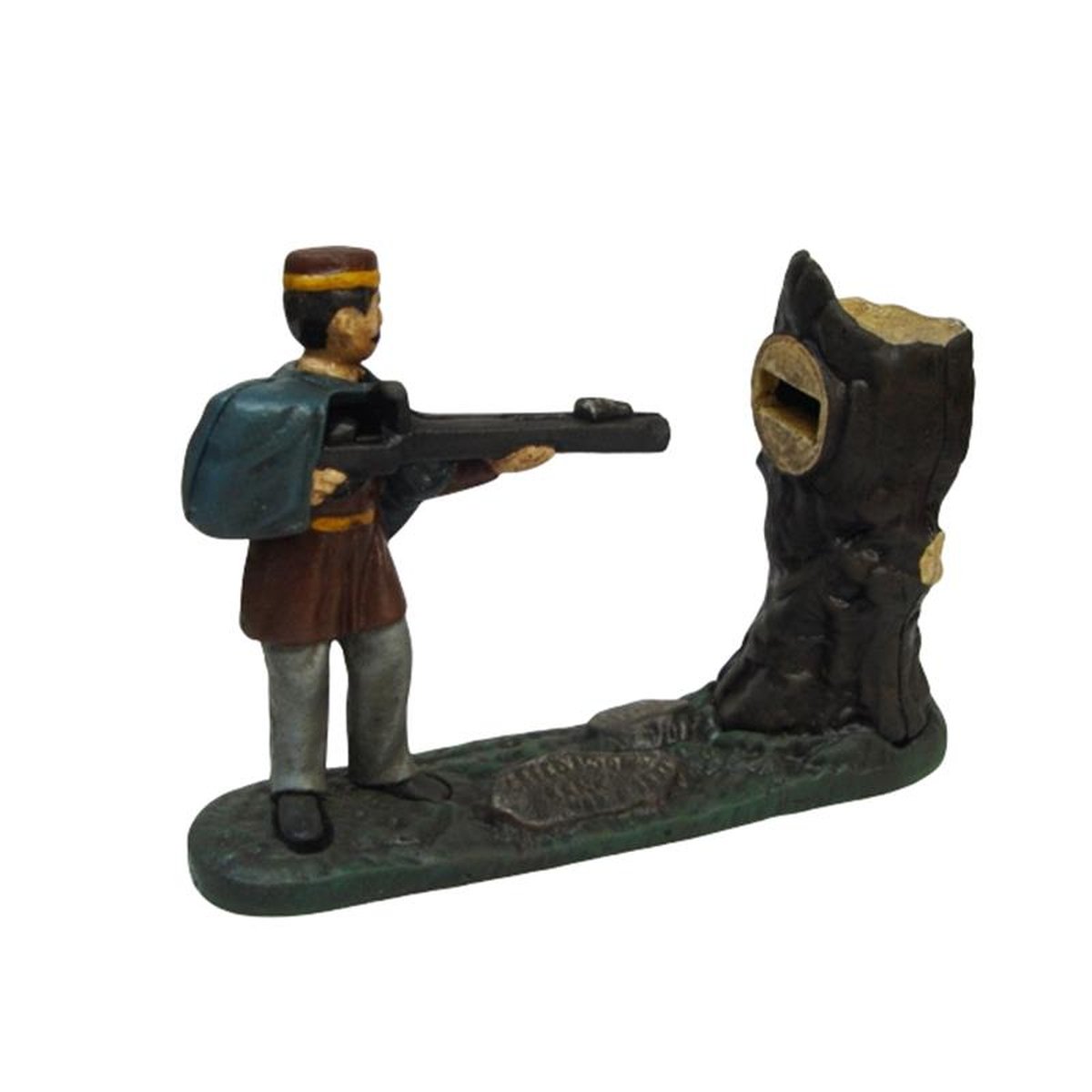 A CAST IRON SHOOTING MECHANICAL BANK