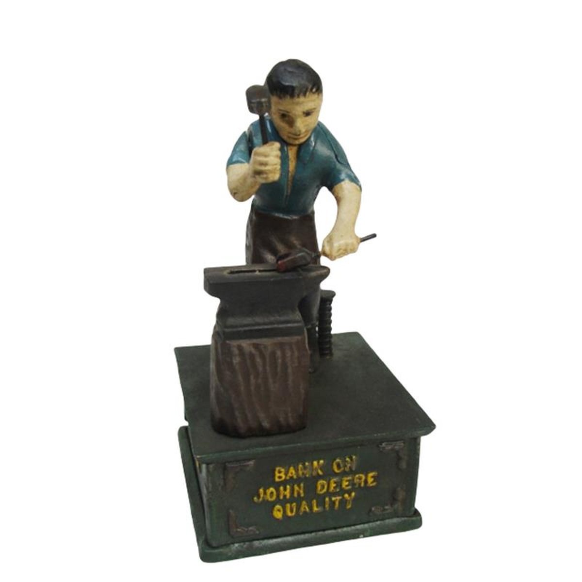 A CAST IRON SMITH MECHANICAL BANK