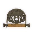 A CAST IRON ST. PANCRAS" TOILET ROLL HOLDER"