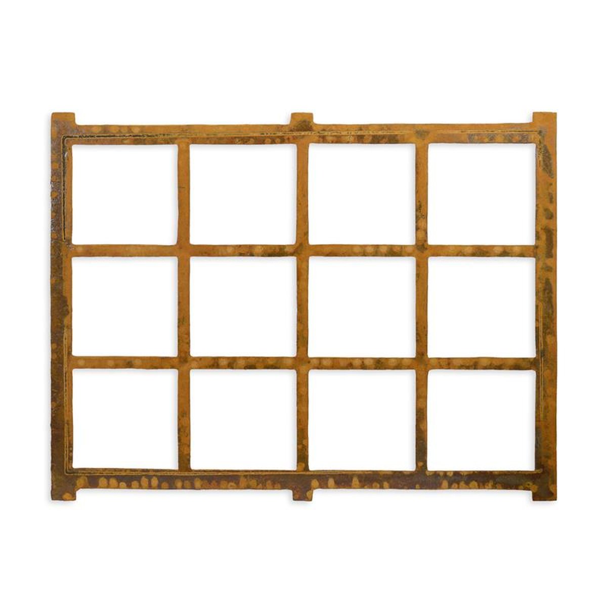 A CAST IRON STABLE WINDOW