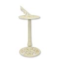 A CAST IRON SUNDIAL ON STAND