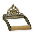 A CAST IRON TOILET PAPER HOLDER