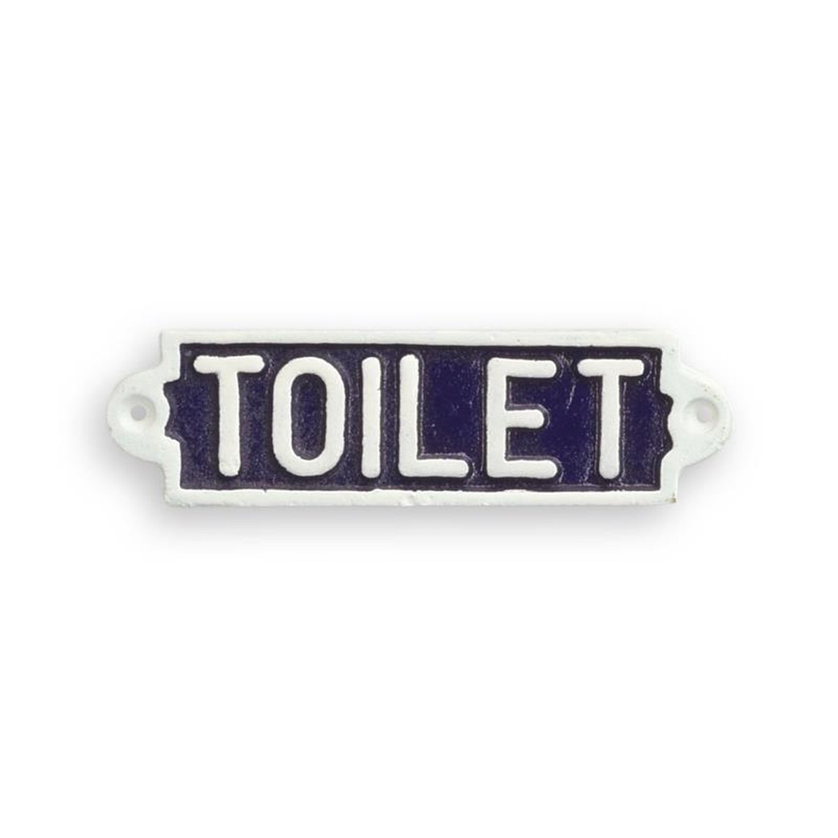 A CAST IRON TOILET" PLAQUE"