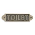 A CAST IRON TOILET" PLAQUE"