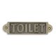 A CAST IRON TOILET" PLAQUE"