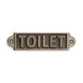 A CAST IRON TOILET" PLAQUE"