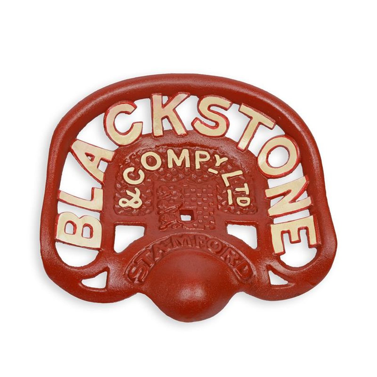 A CAST IRON TRACTOR SEAT BLACKSTONE""