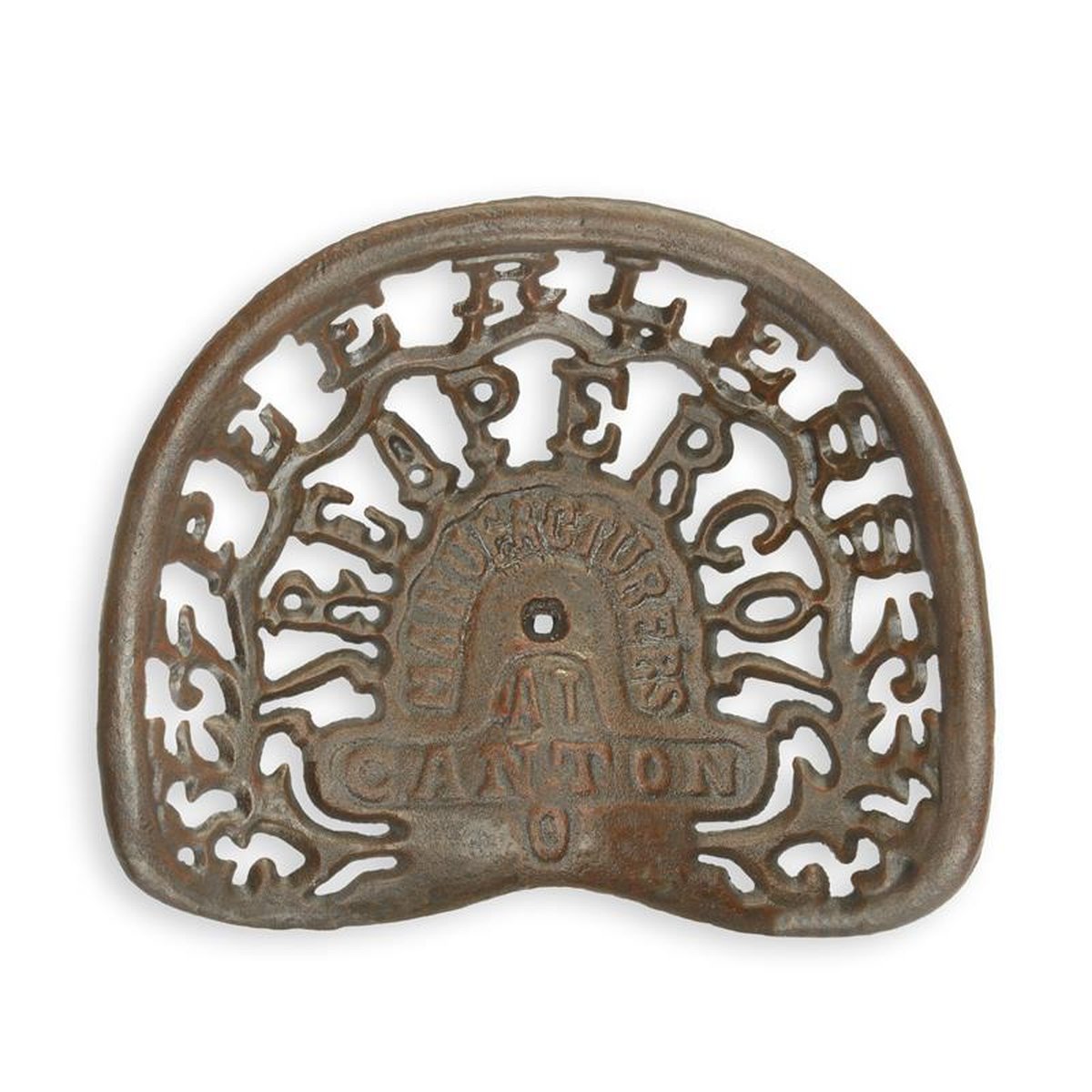 A CAST IRON TRACTOR SEAT PEERLESS""