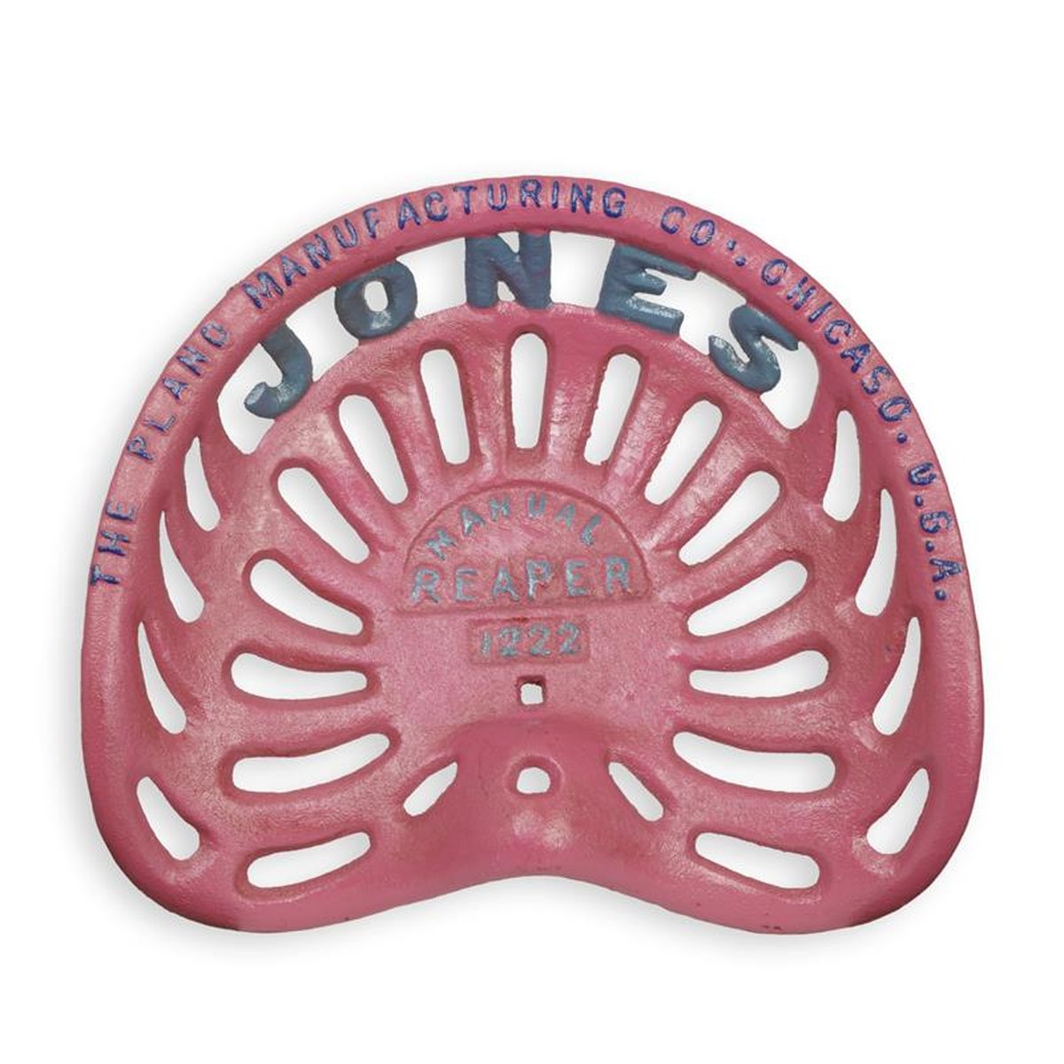 A CAST IRON TRACTOR SEAT THE PLANO MFG CO. CHICAGO""