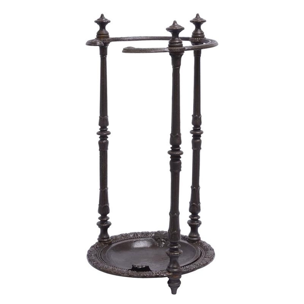 A CAST IRON UMBRELLA STAND