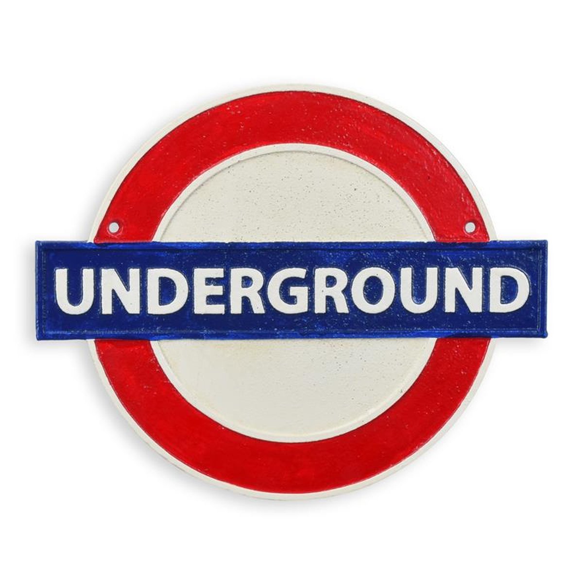 A CAST IRON UNDERGROUND" PLAQUE"