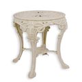 A CAST IRON VICTORIAN STYLE GARDEN TABLE
