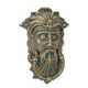 A CAST IRON VIKING FACE DOOR KNOCKER