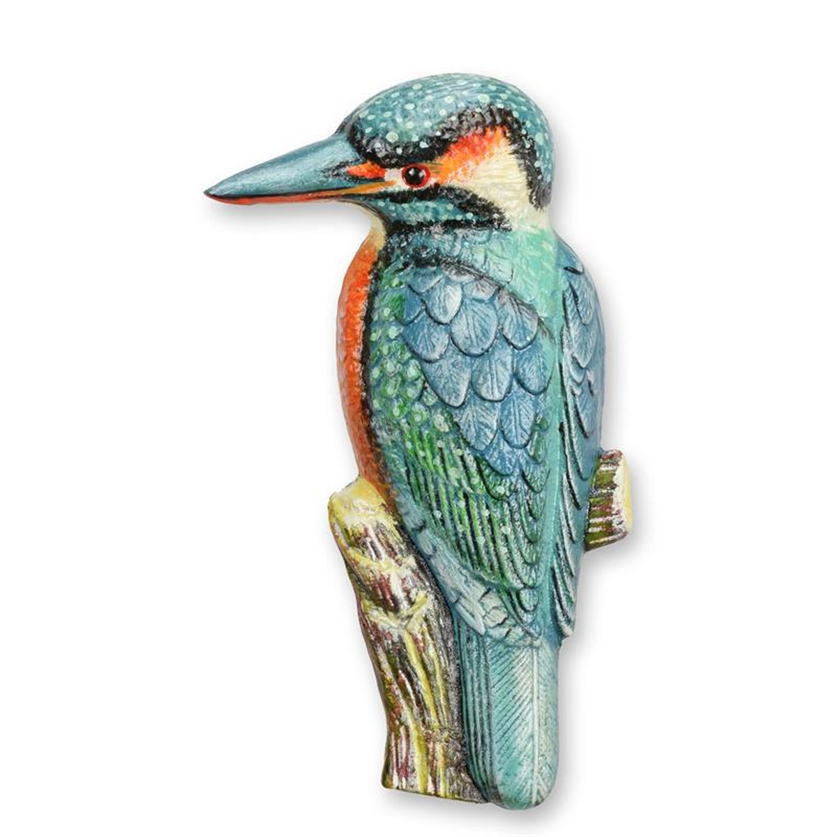 A CAST IRON WALL MOUNT KOOKABURRA