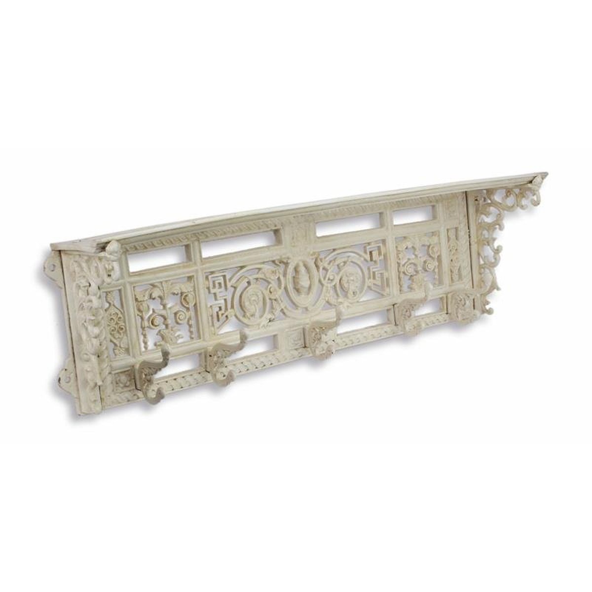 A Cast Iron Wall Mounted Coat Rack