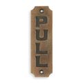 A CAST IRON WALL SIGN PULL""