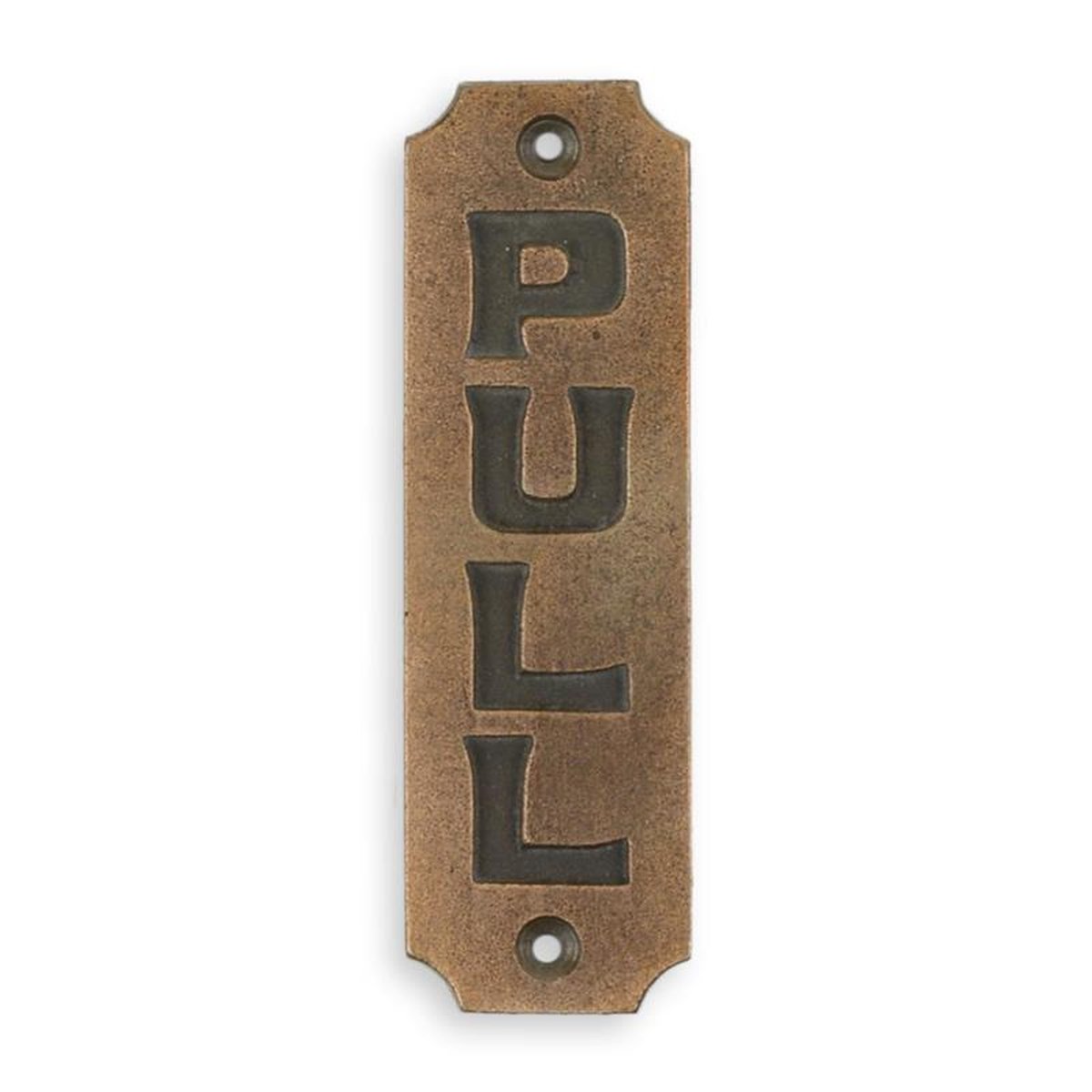 A CAST IRON WALL SIGN PULL""