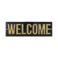 A CAST IRON WELCOME" PLAQUE"