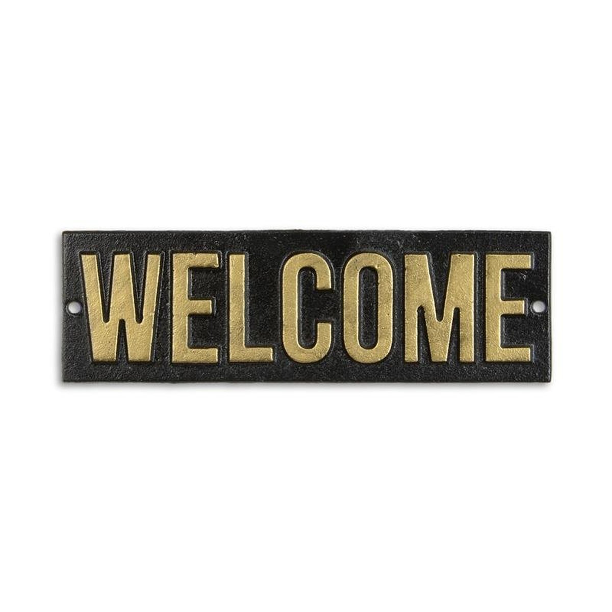 A Cast Iron Welcome" Plaque"