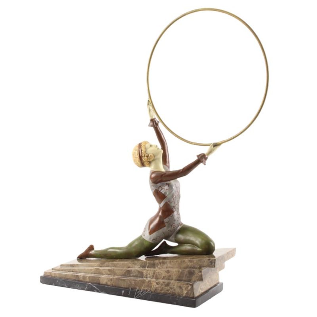 A COLD PAINTED BRONZE SCULPTURE CALLED ECSTASY""