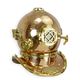 A COPPER AND BRASS DIVING HELMET - COPPER FINISH