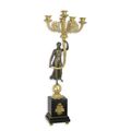 A FIVE LIGHT GILT BRONZE CANDELABRUM