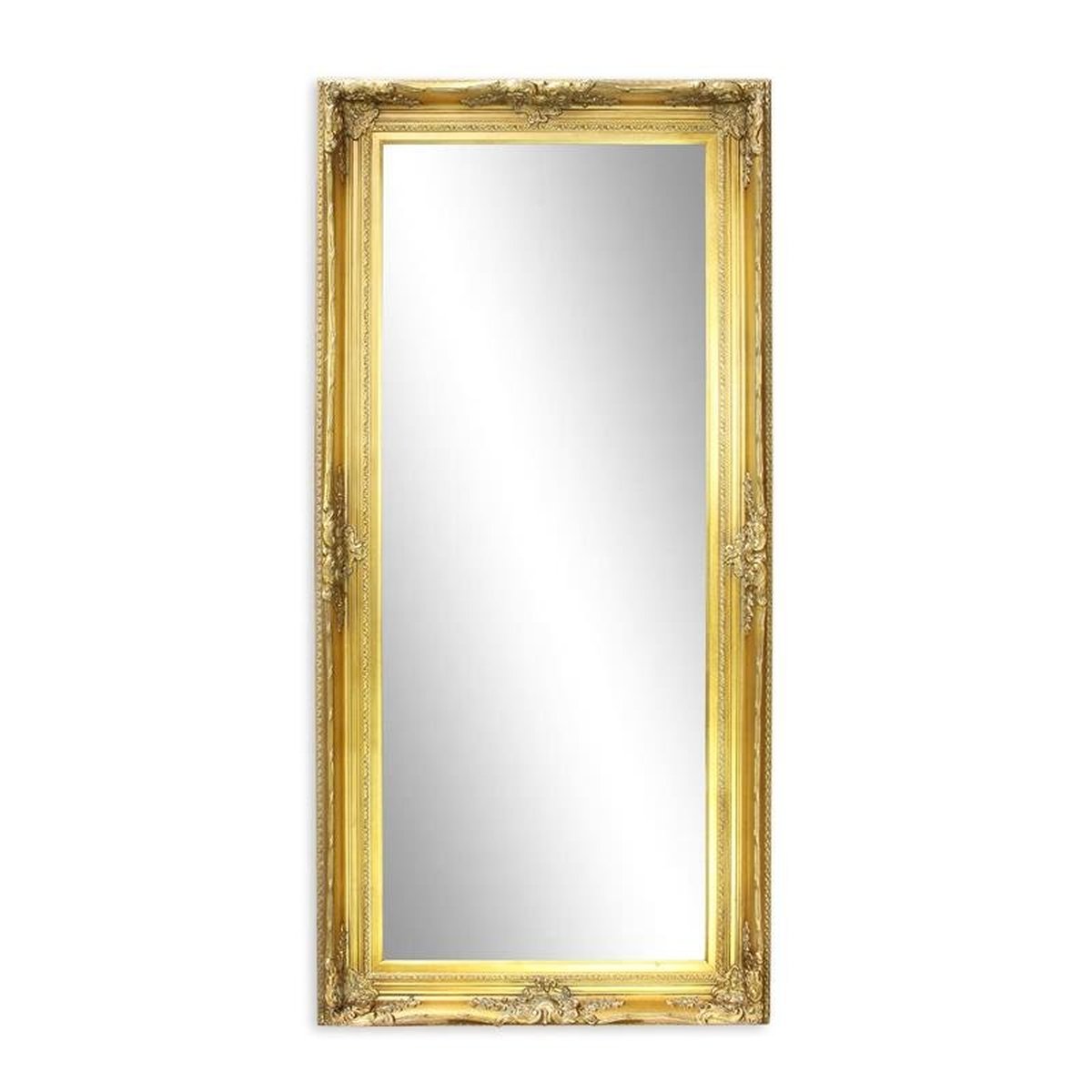 A Gold Mirror - Glass Size 60 X 150 Cm.