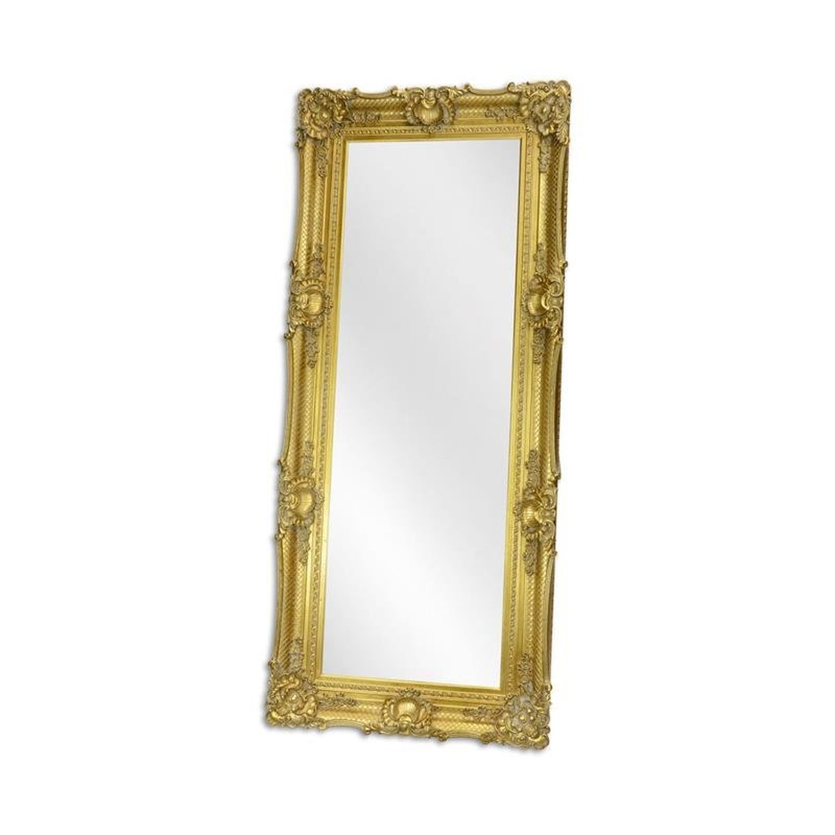 A Gold Mirror - Glass Size 60 X 180 Cm.