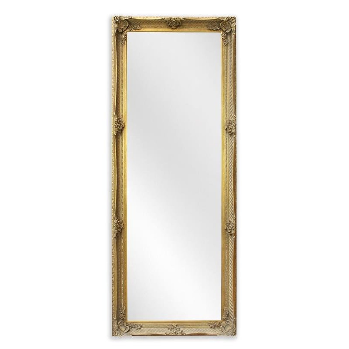 A Gold Mirror - Glass Size 60 X 180 Cm.