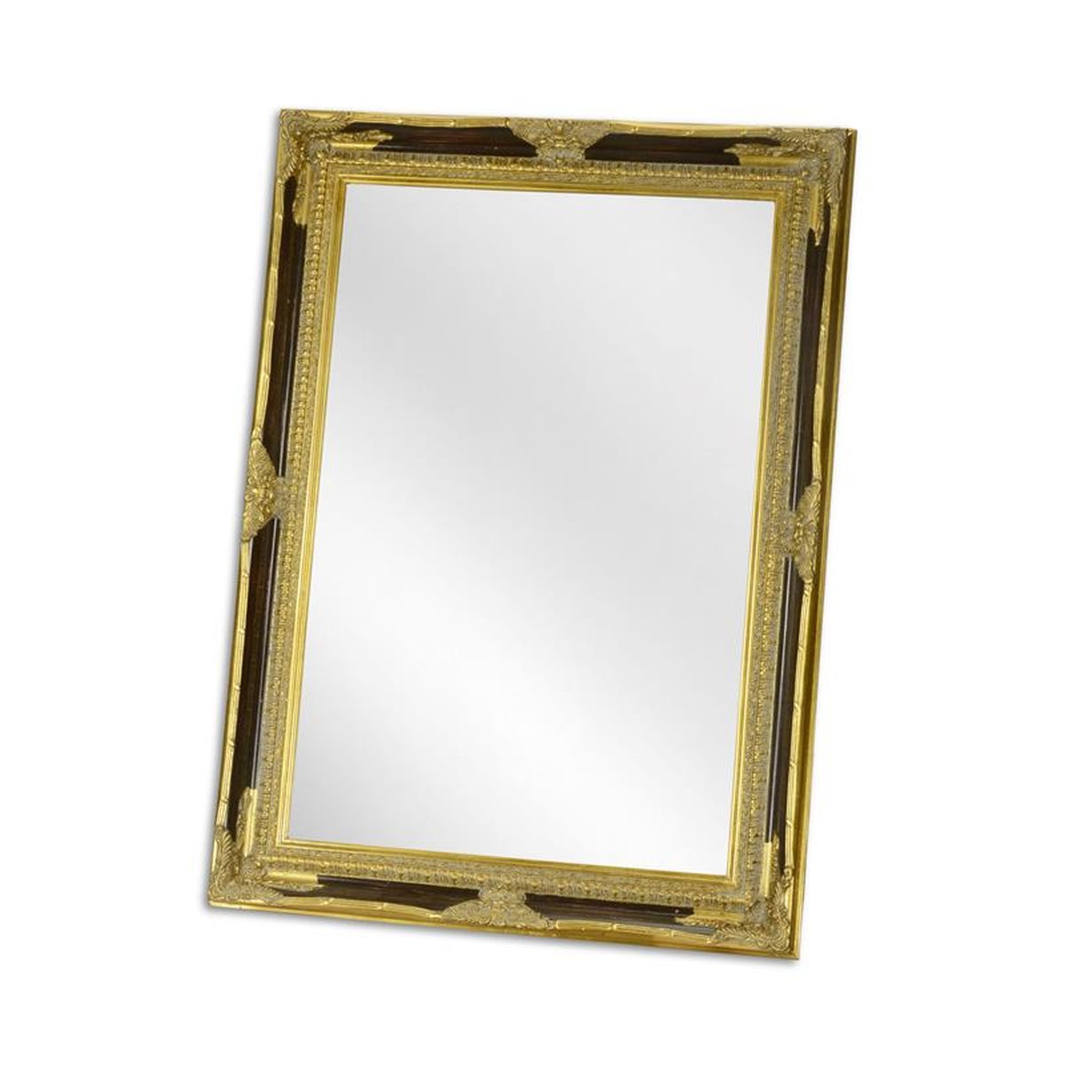 A GOLD MIRROR - GLASS SIZE 60 X 90 CM.