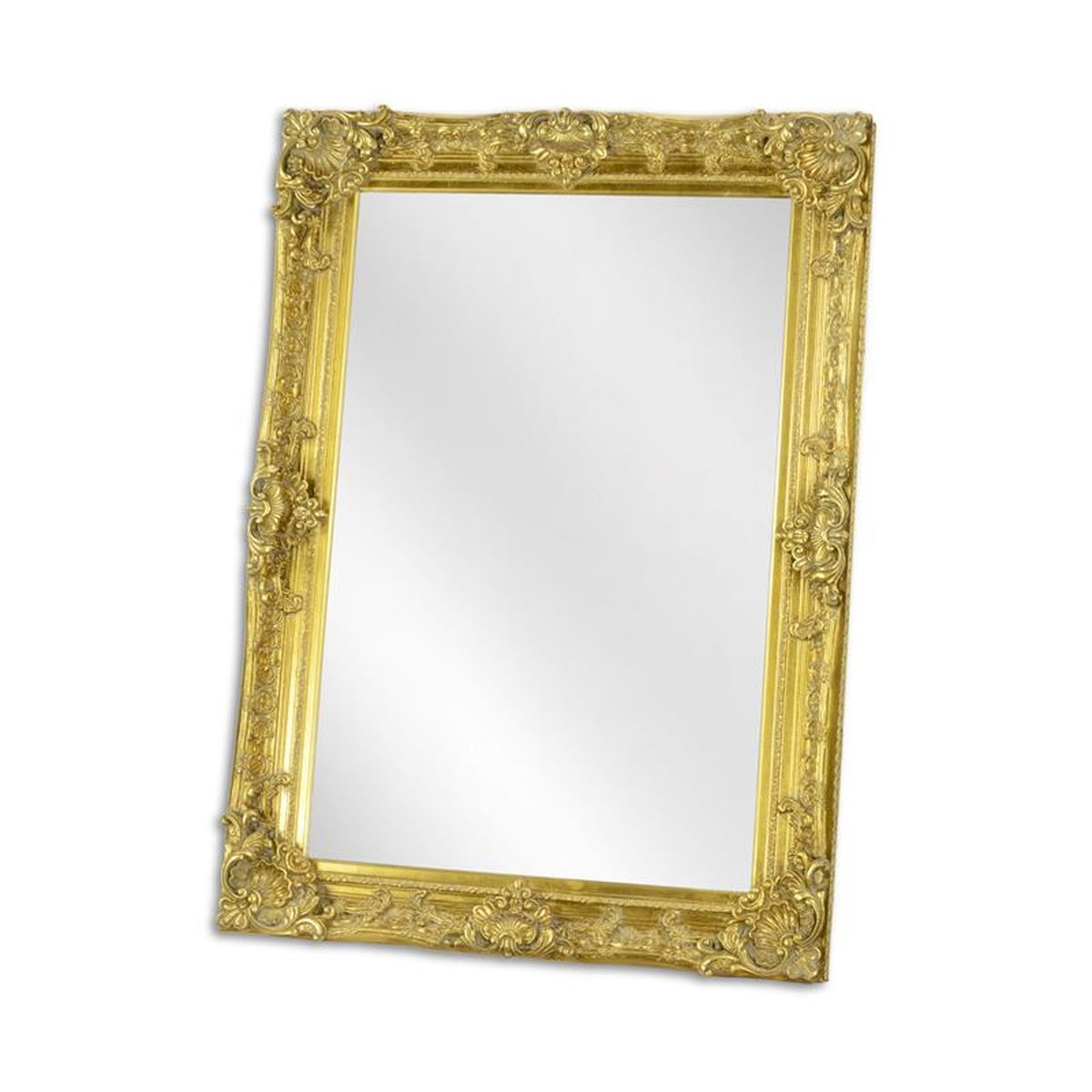 A GOLD MIRROR - GLASS SIZE 60 X 90 CM.