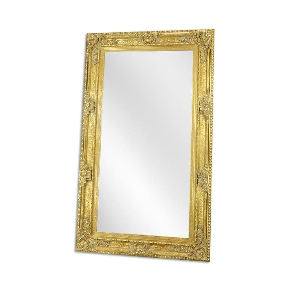 A Gold Mirror - Glass Size 90 X 180 Cm.