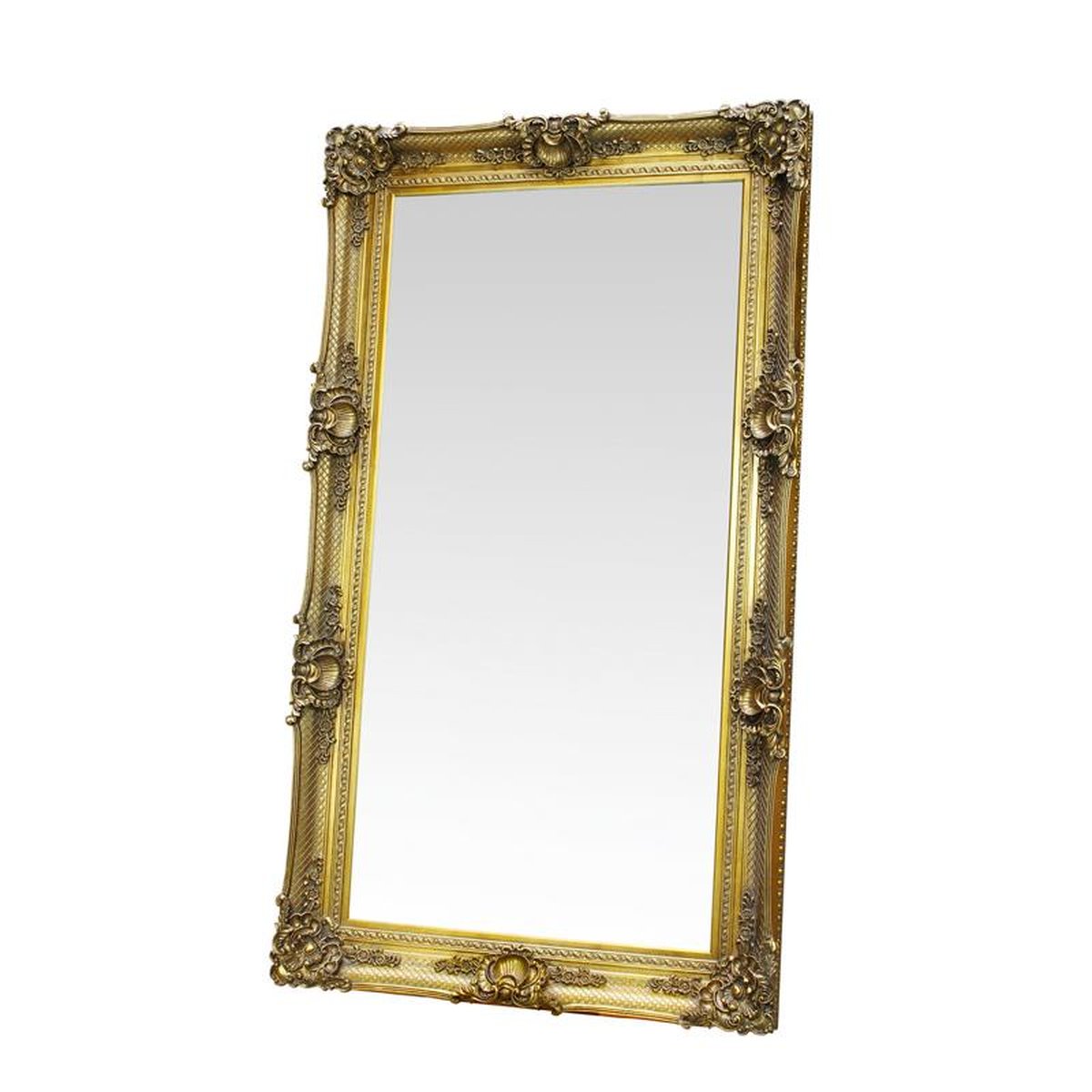 A GOLD MIRROR - GLASS SIZE 90 X 180 CM.