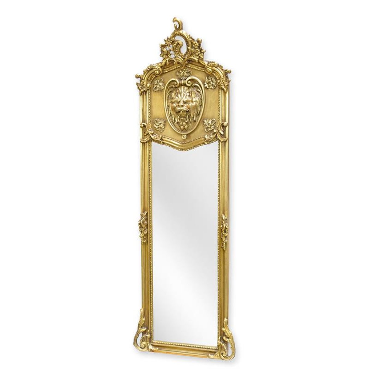 A GOLD TRUMEAU MIRROR