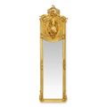 A GOLD TRUMEAU MIRROR