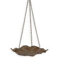 A HANGING IRON BIRD BATH