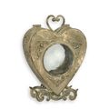 A HEART SHAPED TIN LANTERN
