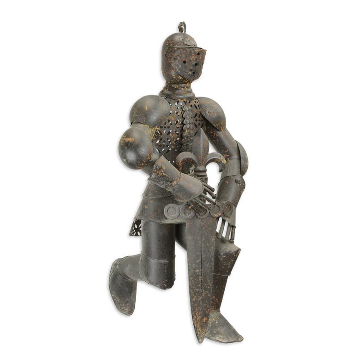 A KNEELING IRON KNIGHT