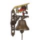 A LARGE CAST IRON AIRPLANE BELL