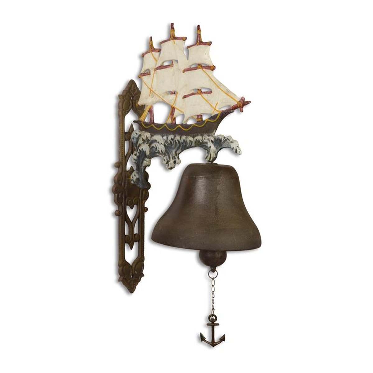 A LARGE CAST IRON BOAT BELL